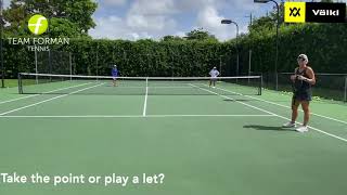 Tennis Rules: Take The Point Or Play A Let?