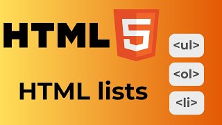 Mastering HTML Lists: Ordered, Unordered, and Nested Lists | HTML Essentials