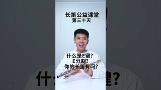 长笛公益课堂30--什么是E键？什么是E分割？