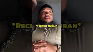 Chunkz beautiful voice reciting Quran 😍
