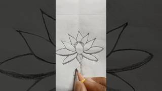 How to draw a water Lily #art #drawing #shorts #vairalvideo