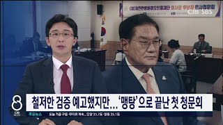 철저한 검증 예고했지만...맹탕으로 끝난 첫 청문회