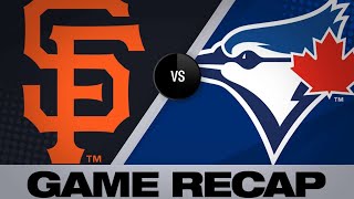 4/23/19: Giants slug 4 homers to top Blue Jays