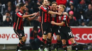 Swansea 2-2 Bournemouth 21.11.15 All Goals
