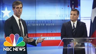 Senator Ted Cruz, Beto O'Rourke Trade Barbs In Senate Debate | NBC News