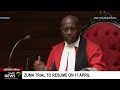 New judge for Zuma's corruption trial