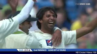 Mohammad Asif 11 wickets vs Australia Test Series 2010 HD