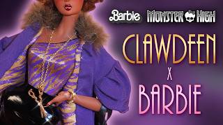 I made a custom CLAWDEEN WOLF DOLL! 🌙 💜 [ MONSTER HIGH x BARBIE ]