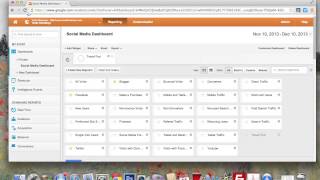 Simple social media dashboard and reports in Google Analytics