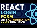 React User Login and Authentication with Axios