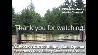 ALEKO® AC5700 Heavy-Duty Sliding Gate Opener