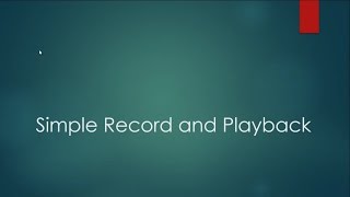 Openscript -3. Record and playback in Openscript Part 1