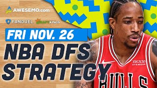 NBA DFS Strategy, Friday 11/26/21 | DraftKings & FanDuel NBA Picks