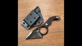 Kubey ku166 Fixed Blade G10 handle #homersteel knife