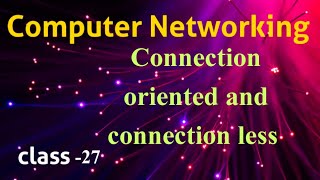 Connection vs Connection less in Computer Networking|| CN classes in Telugu