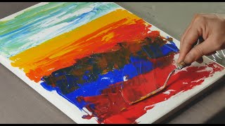 How to Draw brilliant fields / Acrylic Painting TUTORIAL 2023 / abstract painting / Draw At Home #4k