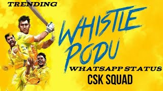 IPL 2020...CSK WHISTLE PODU TRENDING WhatsApp status