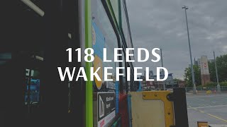 Full route 118 Leeds to Wakefield Arriva Yorkshire