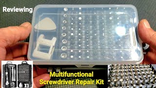 115 Pcs Tool Set, Reviewing Multifunctional Screwdriver Repair Kit