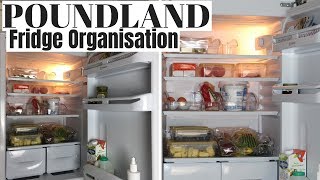 POUNDLAND FRIDGE ORGANISATION UK \u0026 SPEED CLEAN WITH ME