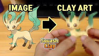 Pokémon Clay Art: Leafeon Grass-type Pokémon!