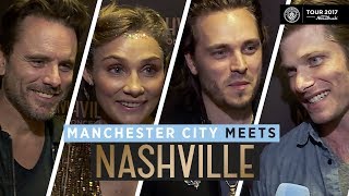 MAN CITY MEET CAST OF NASHVILLE!