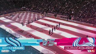 Seattle Kraken vs Colorado Avalanche 10/21/2022 NHL 23 Gameplay