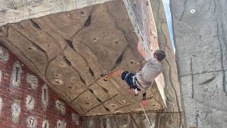 Ground Fall From The Roof Traverse  - Marymoor Park Climbing Wall