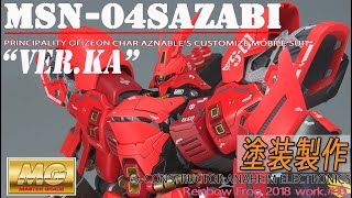 MG サザビーVer.Kaを全塗装で作ってみた【ガンプラ製作】sazabi gunpla