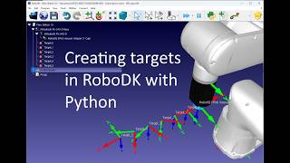 Create Targets in RoboDK using Python