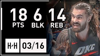 Steven Adams Full Highlights Thunder vs Clippers (2018.03.16) - 18 Pts, 14 Reb, 6 Blocks