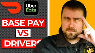 Uber Eats & DoorDash Base Pay VS Drivers (What To Do When Pay Goes Down)
