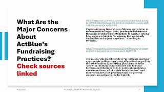 ACTBLUE UNDER ATTACK