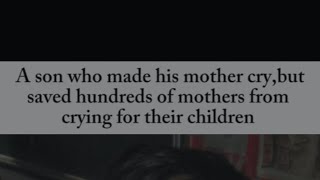 A son made his mother cry, but saved hundred of mother's from crying for their children❤️‍🩹 #shorts