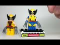 comparison every lego wolverine minifigure ever made