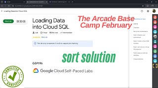 Loading Data into Cloud SQL || #GSP196 || #2025 || sort solution