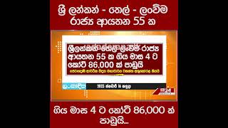 ශ්‍රී ලන්කන් - තෙල් - ලංවිම රාජ්‍ය ආයතන 55 ක ගිය මාස 4 ට කෝටි 86,000 ක් පාඩුයි...