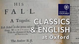 Classics and English at Oxford University
