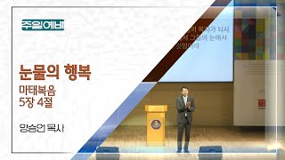 20250112 다움교회 주일예배 [눈물의 행복, 마태복음 5장 4절] 양승언목사