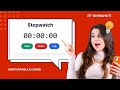 Build a Responsive Stopwatch with Lap Timer | HTML, JavaScript & Tailwind CSS Project for Beginners