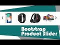 How to create product slider with bootstrap
