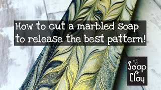 How to cut a marbled soap pour! | Best way to release pattern | Day 114/365