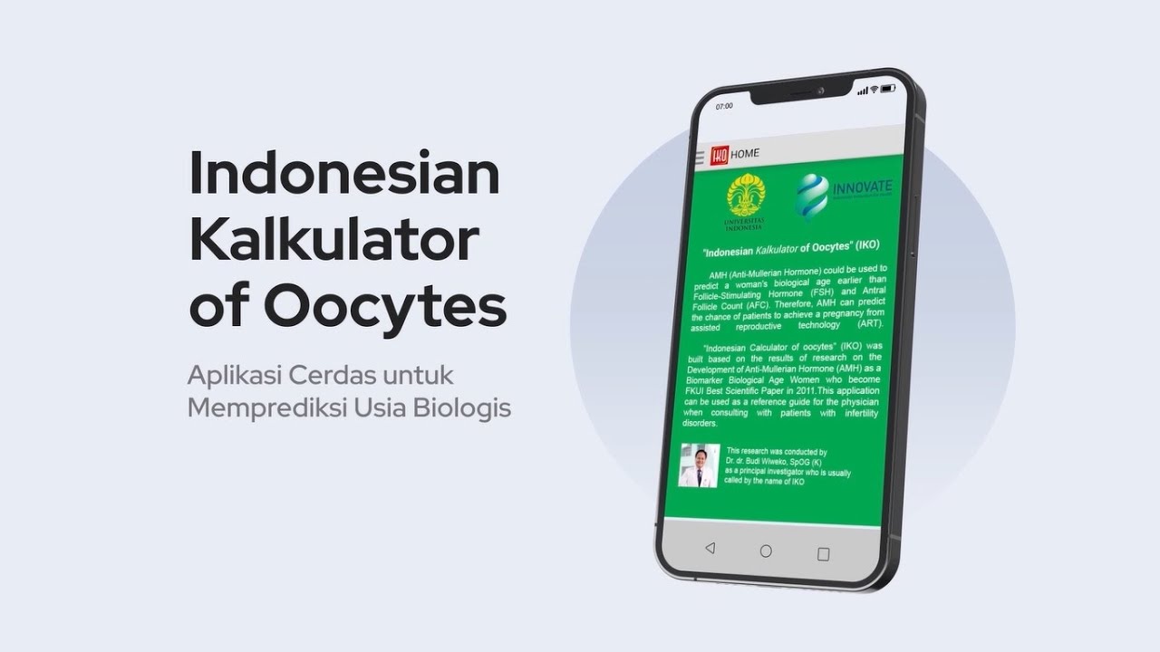 Indonesian Kalkulator Of Oocytes (IKO) | Mobile App Launching - YouTube