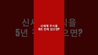 신세계 주식을 5년 동안 보유하면? #신세계주식 #주식투자 #주식차트