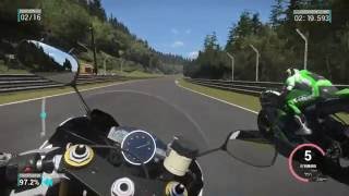 Ride2 R6 vs ZX6r insane battle   Nürburgring