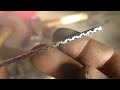 knife making making a damascus folding knife asmr...