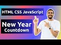 Build a Live New Year Countdown Timer with HTML CSS and JavaScript!