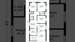 20x45 house design east facing | 20x45 house plan with car parking | house plan according to vastu