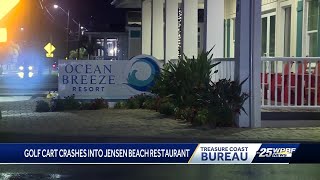 Woman crashes golf cart into Jensen Beach restaurant, seriously injuring diners