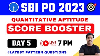 Quantitative Aptitude Practice Class SBI PO 2023 | Study Smart | Class 5